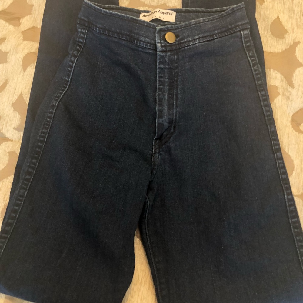 American apparel high waisted jeans